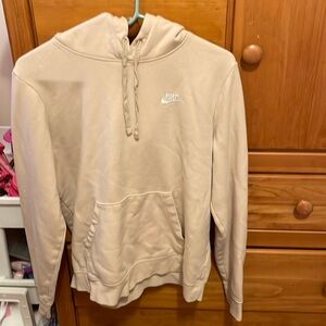 Women’s Medium tan/cream colored Nike hoodie good condition